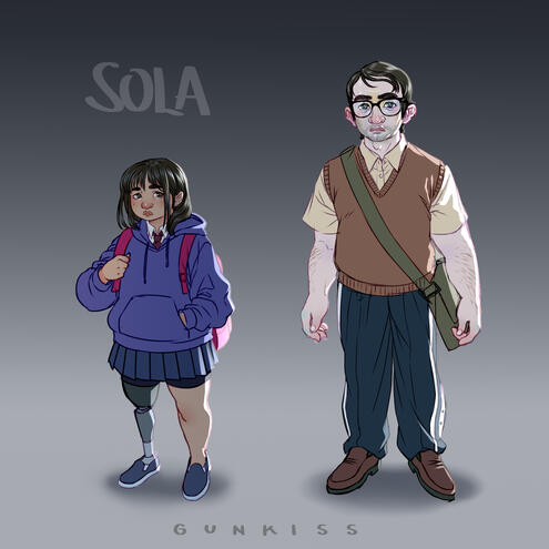 Personal Work for short comic "Sola"